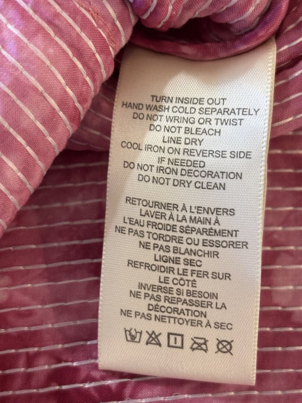 Anthropologie Pilcro Pink Sequin Button-Up Blouse Top Long Sleeves Size Large - Picture 11 of 16